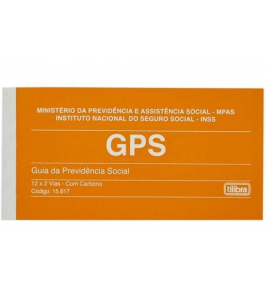 Carnê GPS 12x2 vias com carbono 24 folhas Tilibra 