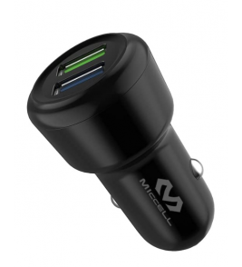 Carregador veicular 2 portas USB 2.4a vq-c03 preto Miccell