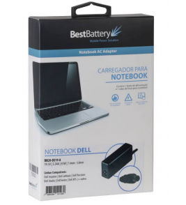 Fonte para notebook dell 19.5v 3.34a 65w Bestbattery