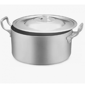 Caçarola alumínio hotel n40 23 litros com tampa 2 alças Alumínio Salvador
