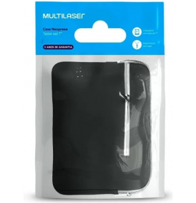 Case para tablet 7.5 preta e cinza neoprene Multilaser 