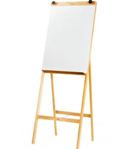 Cavalete para flip chart branco 180cm madeira Souza