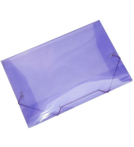 Pasta oficio fina com elástico lilás Acp