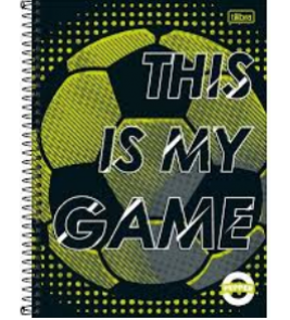 Caderno espiral capa dura 10 matérias 160 folhas pepper masculino diversos Tilibra