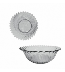 Centro de mesa de vidro Califórnia 23x8x28cm Vitazza