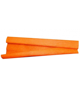 Papel crepom parafinado laranja 48cmx2m crep Diversos