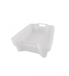 Cesta organizadora 3.4 litros branca 30.1x20.8x8cm Plasvale