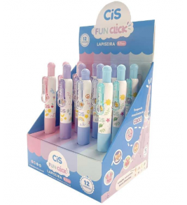 Lapiseira/grafite 0.7mm fun click cores Cis