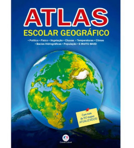 Atlas escolar geográfico 32 paginas Ciranda Cultural