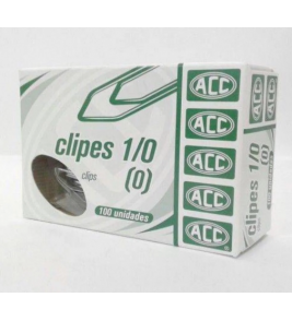 Clips 1/0 galvanizado com 100 unidades  ACC