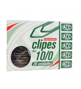 Clips 10/0 níquel com 20 unidades ACC