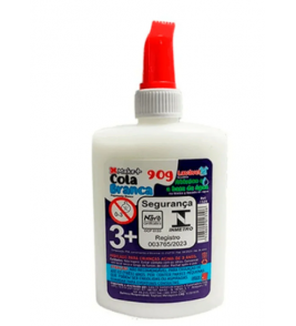  Cola branca 90gr lavável com tampa espatulada Make+