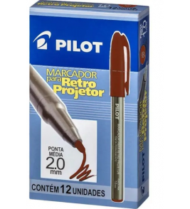 Caneta para retroprojetor 2.0mm marrom Pilot