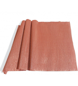 Papel crepom parafinado metalizado rose gold 48cmx2m Diversos