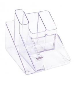 Porta objetos com suporte para durex cristal Menno