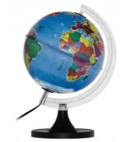 Globo terrestre 21cm fisico politico star com led ept Libreria 