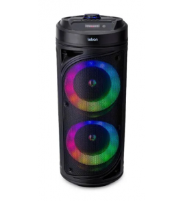 Caixa de som amplificada bluetooth com microfone karaokê duo 250w bivolt Letron
