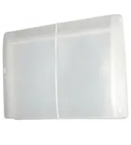 Pasta sanfonada dupla com 12 divisórias cristal sm012p Plascony