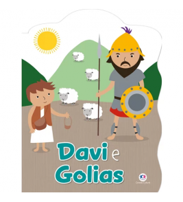 Livro história davi e golias 16 páginas Ciranda Cultural