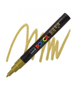Marcador multifuncional posca pc-3m ouro prf