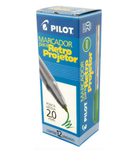 Caneta para retroprojetor 2.0mm verde Pilot