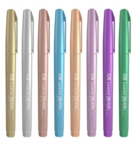 Marcador de texto lumini cores metallic Cis