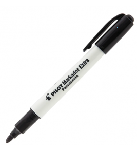 Marcador multiuso permanente preto extra 4.0mm ponta chanfrada Pilot