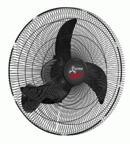 Ventilador parede super delta 65cm preto bivolt 230w Venti-Delta