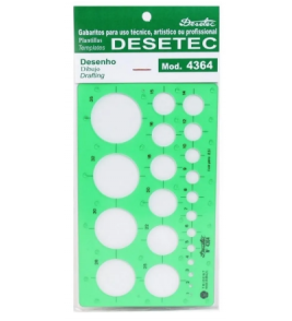 Gabarito círculos desetec verde Trident