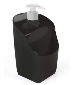 Dispenser para detergente/esponja preto 500ml Uz