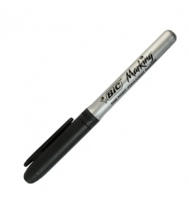 Marcador multiuso permanente preto marking p m Bic