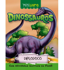 Livro história minilivro dinossauros diplodoco 16 páginas Ciranda Cultural 
