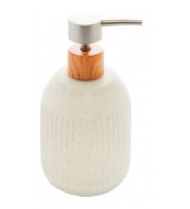Dispenser para sabão líquido granilite branco 430ml Lyor
