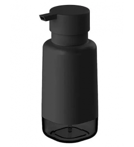 Dispenser para sabão líquido dual preto e transparente OU