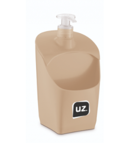 Dispenser para detergente e esponja capuccino 500ml Uz