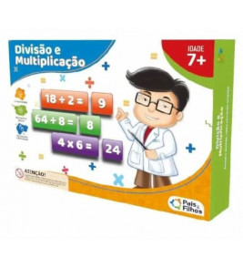Jogo com divisão e multiplicação 106 peças Pais e filhos