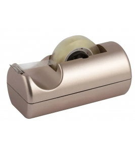 Porta durex dispenser pequeno metalizado rose Maxcril/Waleu