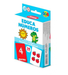 Jogo de cartas educa números com 34 Ggb Plast