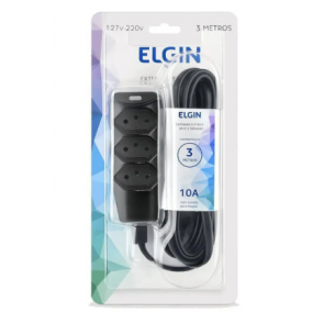 Extensão macho/fêmea 3t 2p 3 metros Elgin
