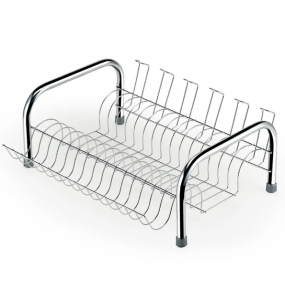Escorredor para louça aramado pratik cromado 16x37x43cm Arthi