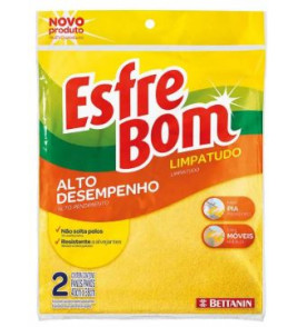  Pano multifuncional microfibra amarelo 40x38cm esfrebom Bettanin