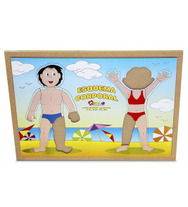 Esquema corporal 49x36.5cm Carlu 