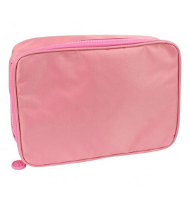 Estojo escolar grande box rosa claro Dac