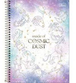 Caderno espiral capa dura 12 matérias 192 folhas magic unid. universitário Tilibra