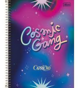Caderno espiral capa dura 20 materias 320 folhas capricho universitario Tilibra