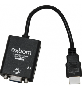 Cabo hdmi vga com áudio Exbom