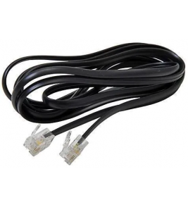 Extensão para telefone lisa 2 metros preta Rontek 