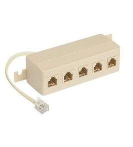 Extensão modular plug rj11 6p4c 5f x 1m Rontek
