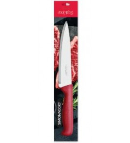 Faca inox 7 pexeira cabo plástico vermelho