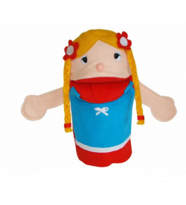 Fantoche individual Rapunzel 30cm feltro Fundamental Brinquedos